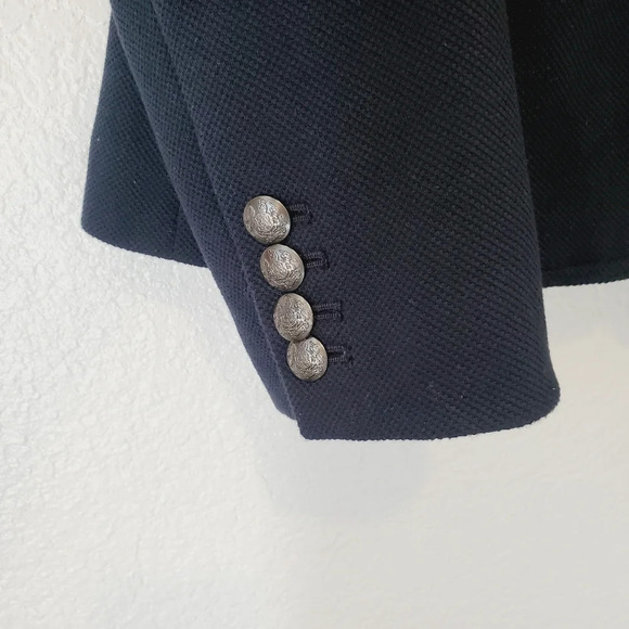 Banana Republic Captains Blazer Jacket Blue Cotton Size 2 Small Sports Coat - Picture 7 of 8